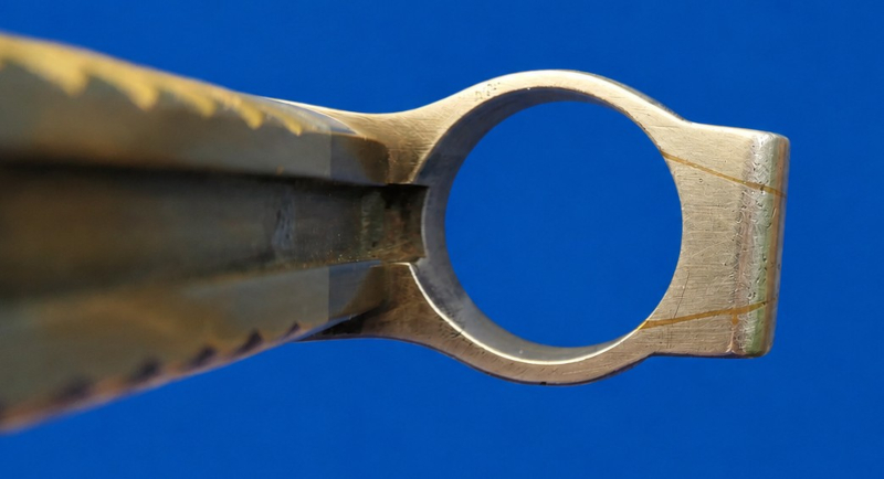 Detailansicht des erweiterten Laufringes fuer die Jaegerbuechse Dreyse M/1865