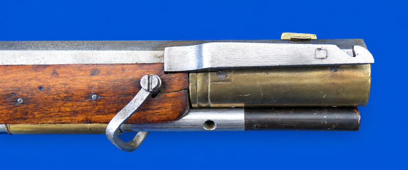 Muendungspartie der Jaegerbuechse von rechts